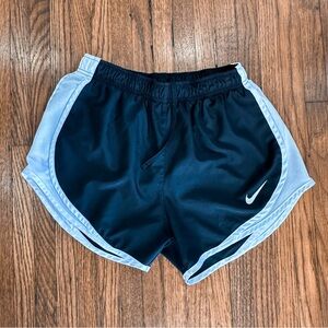 Nike Black Athletic Running Shorts with White Trim